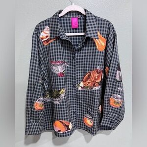 New QOS Navy Plaid Queen of Turkey